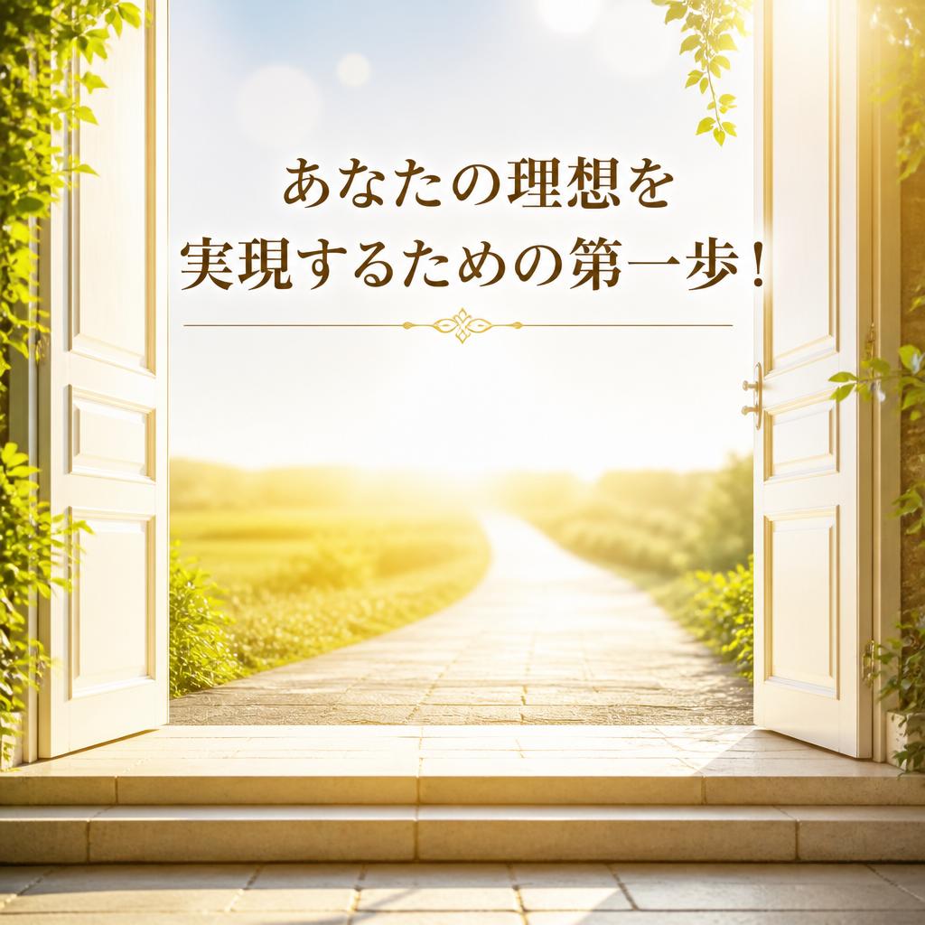 あなたの理想を実現するための第一歩！