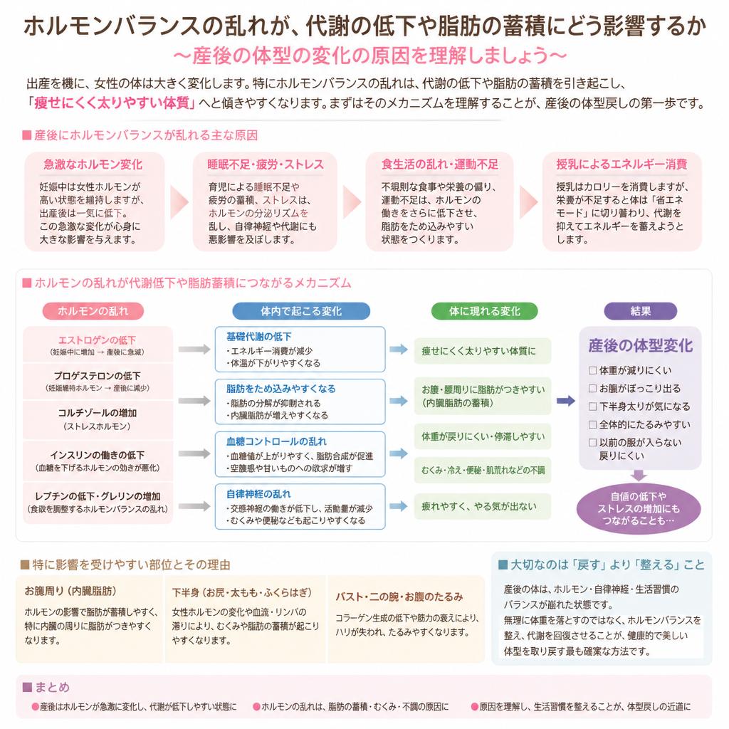 ホルモンバランスの変化がもたらす影響