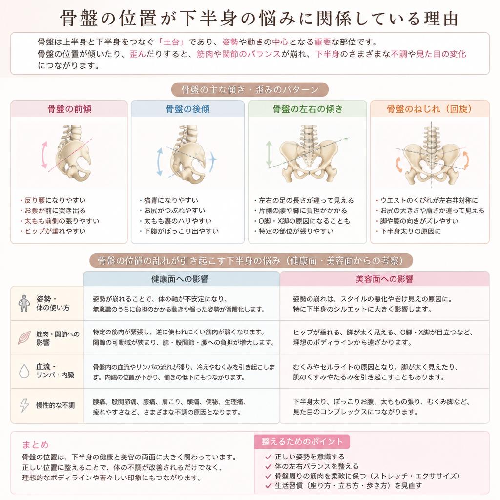 骨盤の歪みがもたらす影響