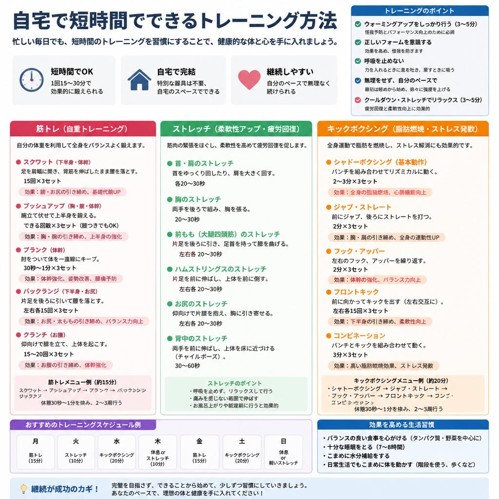 1日15分でできる！おすすめの運動