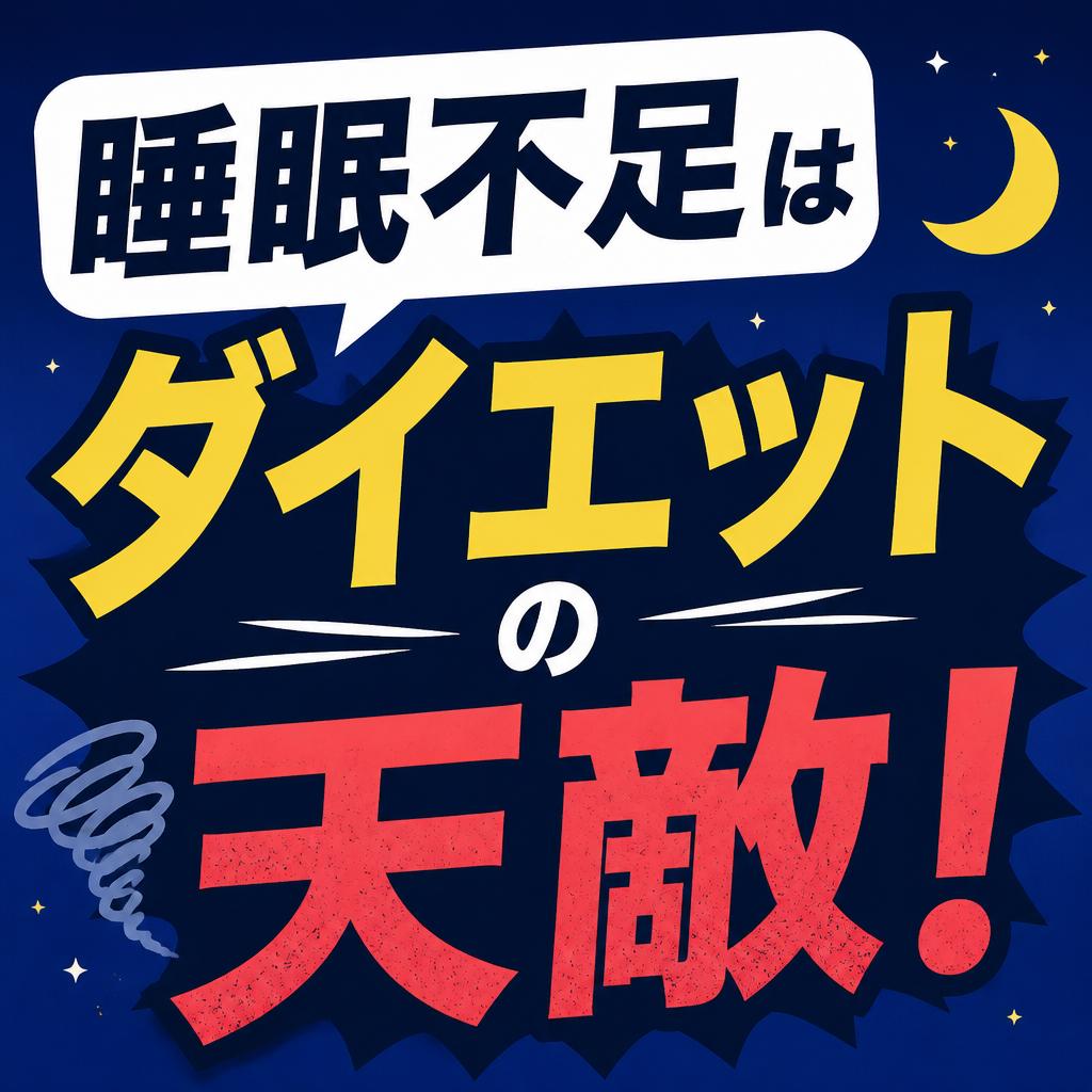 睡眠不足はダイエットの天敵！