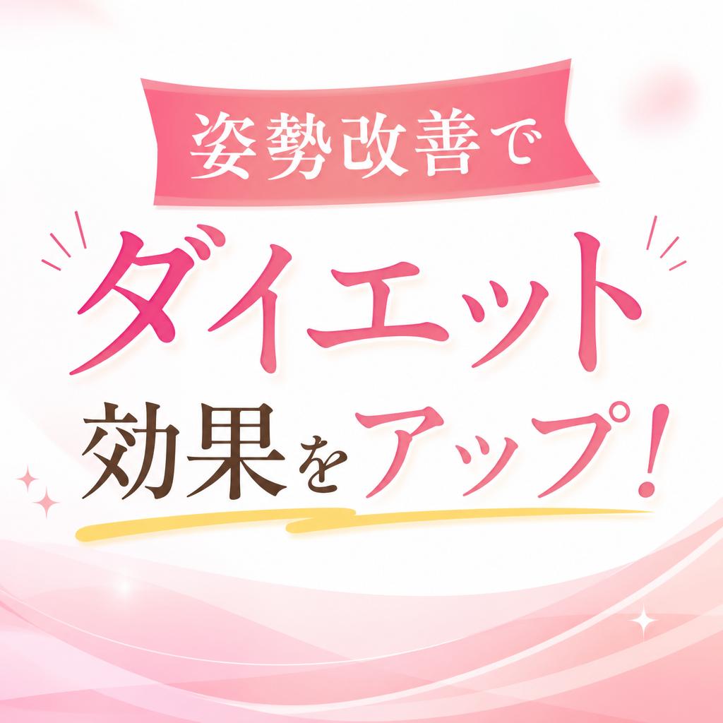 姿勢改善でダイエット効果をアップ！