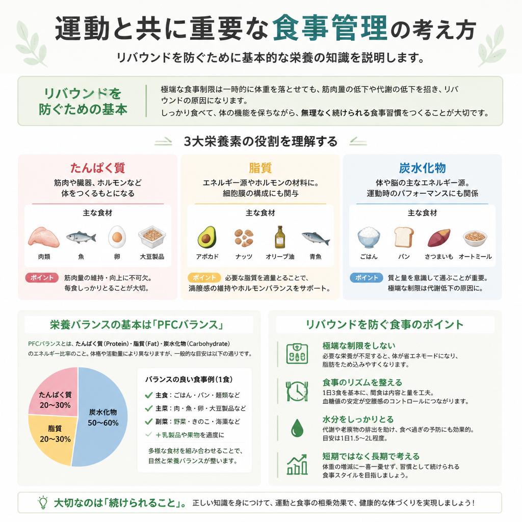 食事とのバランスを考える