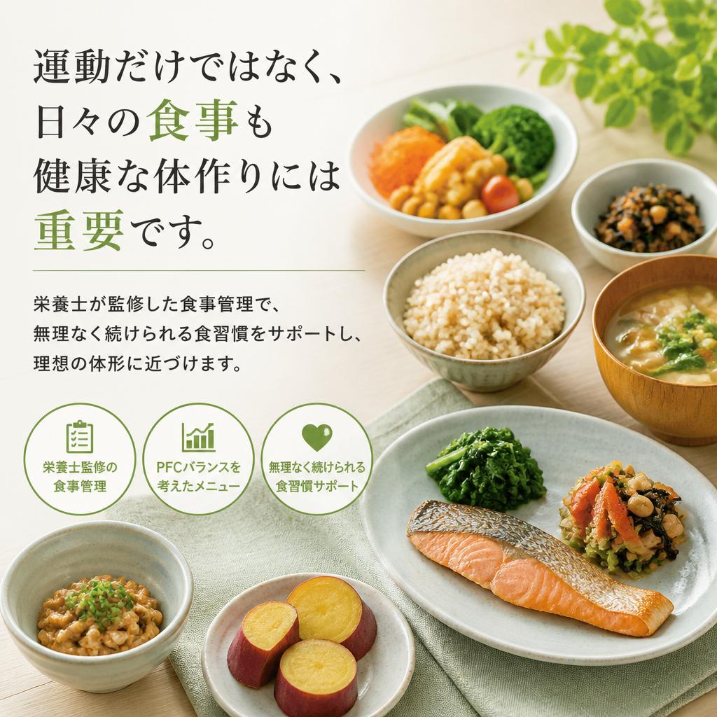 食事管理でさらなる成果を