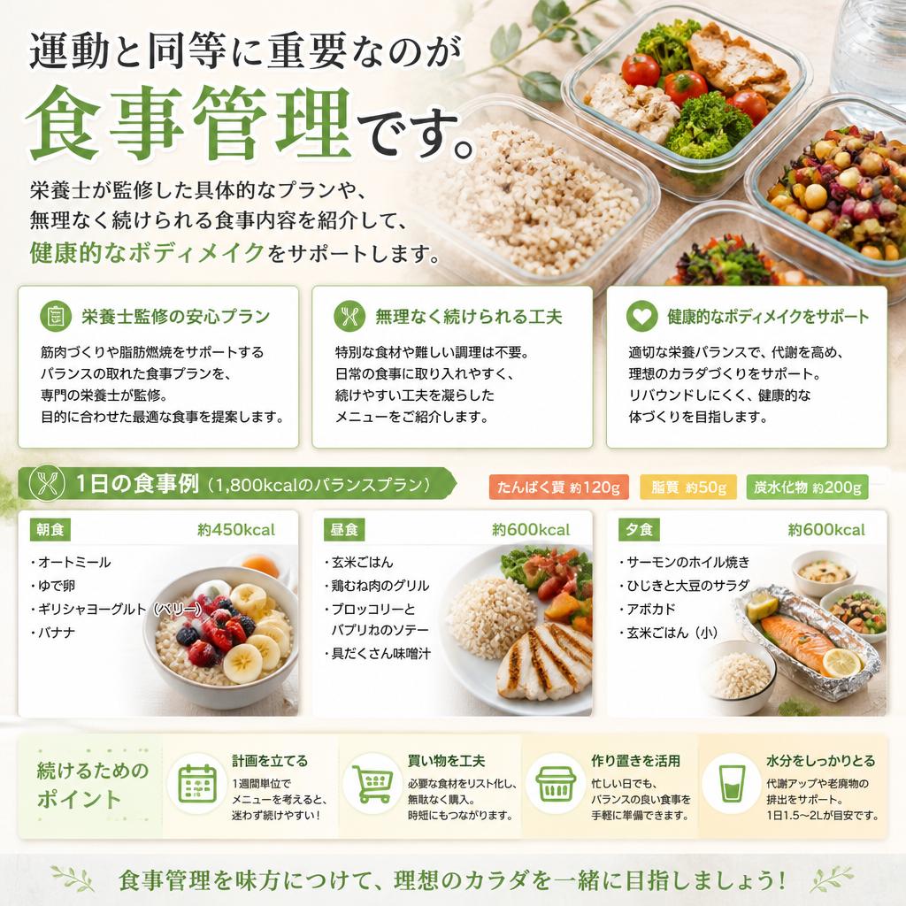 効果的な食事管理の重要性